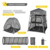 PETEASE Cat Enclosures, 3-in-1 Cat Tower Tent with Tunnel/Pop Up