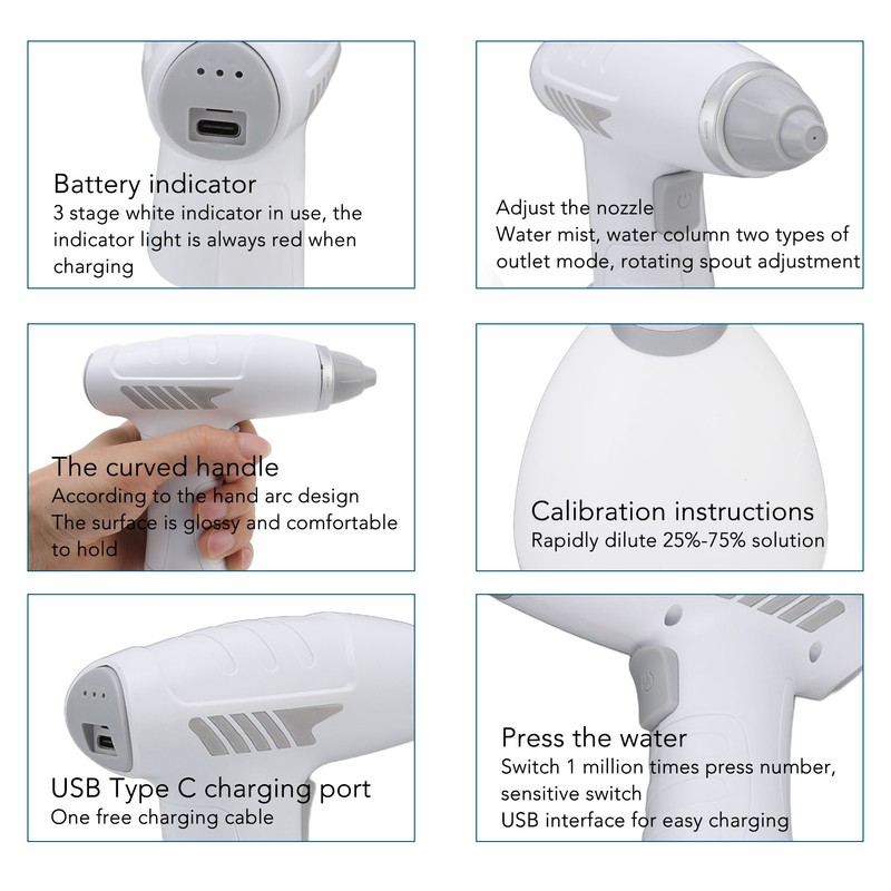 Electric Watering Can Dual Modes One Button Switch Adjustable Automatic