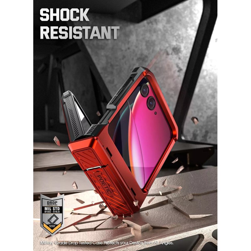 Poetic Spartan Case For Moto Razr + Plus 2023 Kickstand
