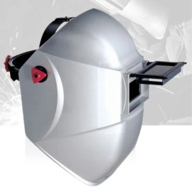 밴드조절 머리에쓰는 은색 용접 마스크 작업장 공사장 공장 Silver Welding Mask with Adjustable Band for Head - Workshop, Construction Site, Factory