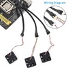 PWM Fan Splitter Cable 10 inches, 3 Pack, Black, 3