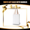 White Small Gift Bags with Tissue Paper, YACEYACE 10Pcs 5.25"x3.75"x8"