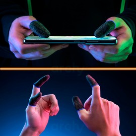 Archy 7 Pares (14 Piezas) de Dedales Gamer Antideslizante y Anti Sudor para Pantalla Touch, Juegos, Lectura, Ocio, Guantes para Pulgar, Funda de Dedo Gamer, 14 Piezas (CAR347PZS)