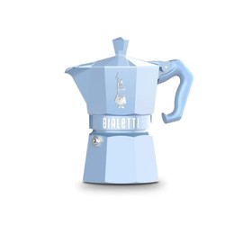 Bialetti Mocha Exclusive Sky Blue 3 Cup Open Fire (Coffee Maker, Espresso Maker, Makinetta)