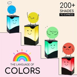 ZOCI VOCI Telepathy Lamp – Cute Friendship Lamp Set of 2 Long Distance Gifts with 200+ Colors, Apple Watch Compatibility – Long Distance Touch Lamps with Mobile App. No Subscription Needed