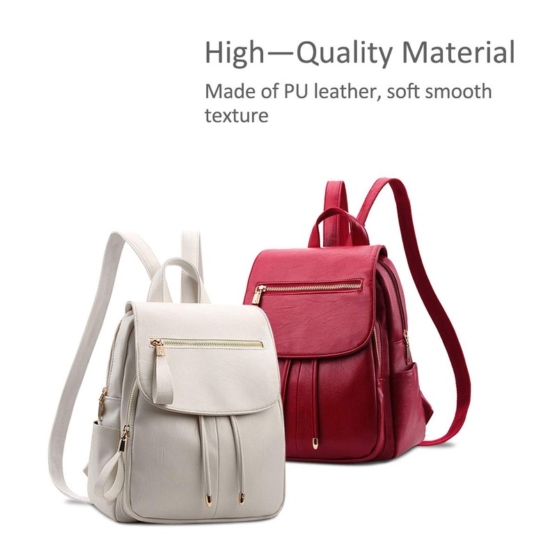 NICOLE&DORIS Fashion Women Backpack Mini Backpack Faux Leather Ladies Rucksack