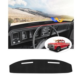CARTIST Dash Cover for Ford F100/F150/F250/F350/Bronco Pickup Truck 1973-1977 1978 1979 Dashboard Cover Mat for F150/F250/F350 Accessories Non-Slip Carpet Sunshield Glare UV Rays Protector