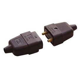 2 Pin In-line Impact Resistant Connector, Black - GVC