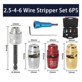 Wire Stripping and Twisting Tool,Wire Twister Tools for Drill,Electric Wire Stripper Portable Wire Nut Twister,Cable Quick Stripping and Connector Electrician Tool Set