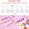 Caffox 240-Piece Empty Paint Pot, 40 Strips Acrylic Mini Paint