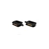 1 pair of bicycle pedals with side reflectors for right