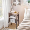 HOOBRO Nightstands Set of 2, Stackable End Table, Side Table,