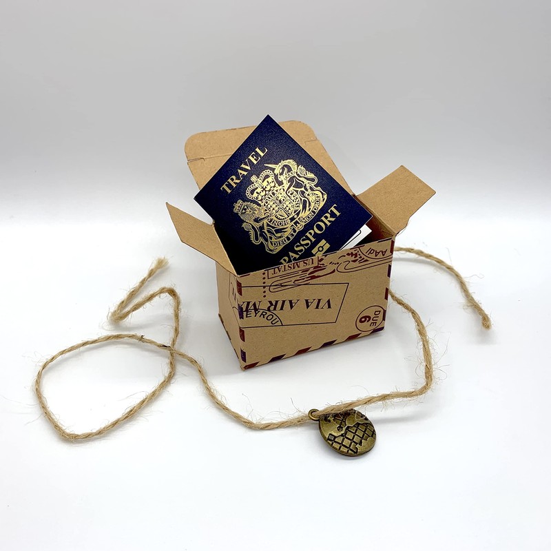 DIY Surprise Mini Travel Box & Mini GOLD effect Passport