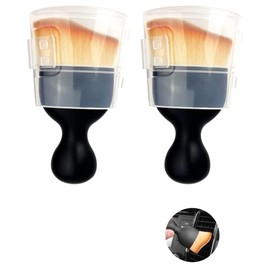 Qinsunny Car Interior Dust Brush,Car Detailing Brush,car Accessories Interior Aesthetic,Cleaning Soft Brush,Air Vent,Leather,Computer 2Pcs