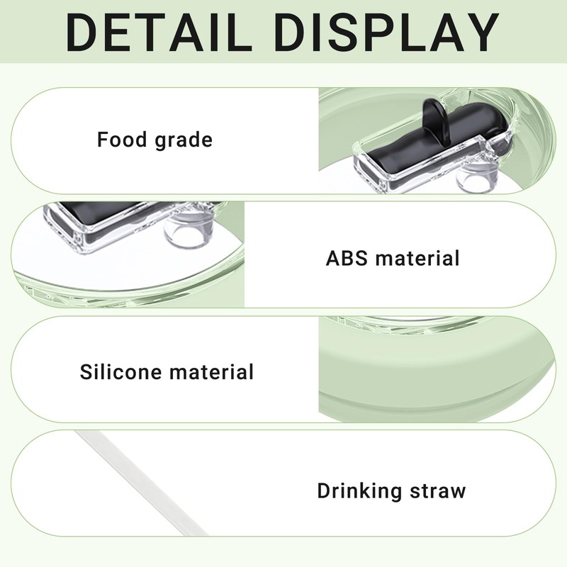 Replacement Lid for 40 oz Cups, Reusable Leak-proof and Dustproof,