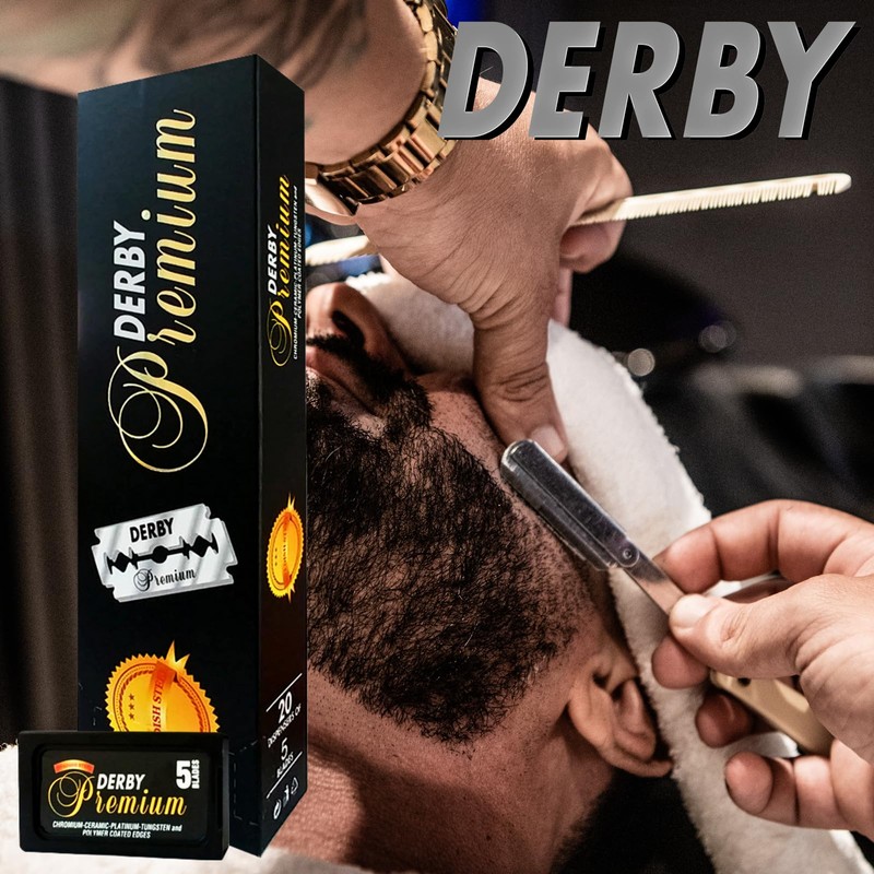 Derby Premium Double Edge Razor Blades, 200 Count