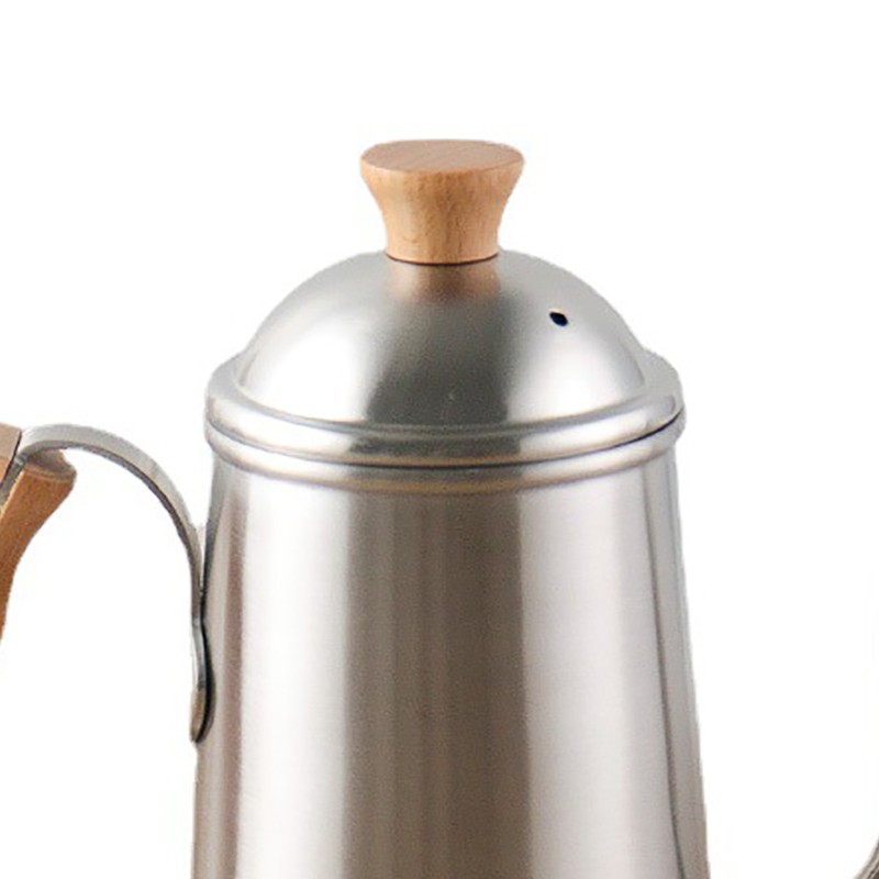Long Spout Pour Over Coffee Kettle with Wooden Handle 304