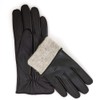 ZLUXURQ Womens Italian Soft Genuine Lambskin Leather Touchscreen Black Winter