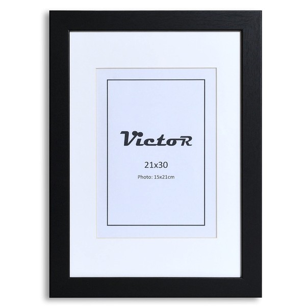 Victor Richter Black Frame in 21 x 30 cm with 15 x 21 cm Mount - Strip: 25 x 20 mm