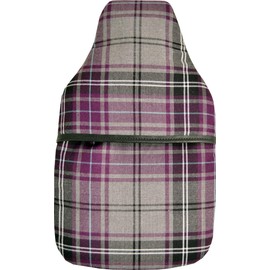 Vagabond Hot Water Bottle and Tartan Purple and Grey Padded Cover