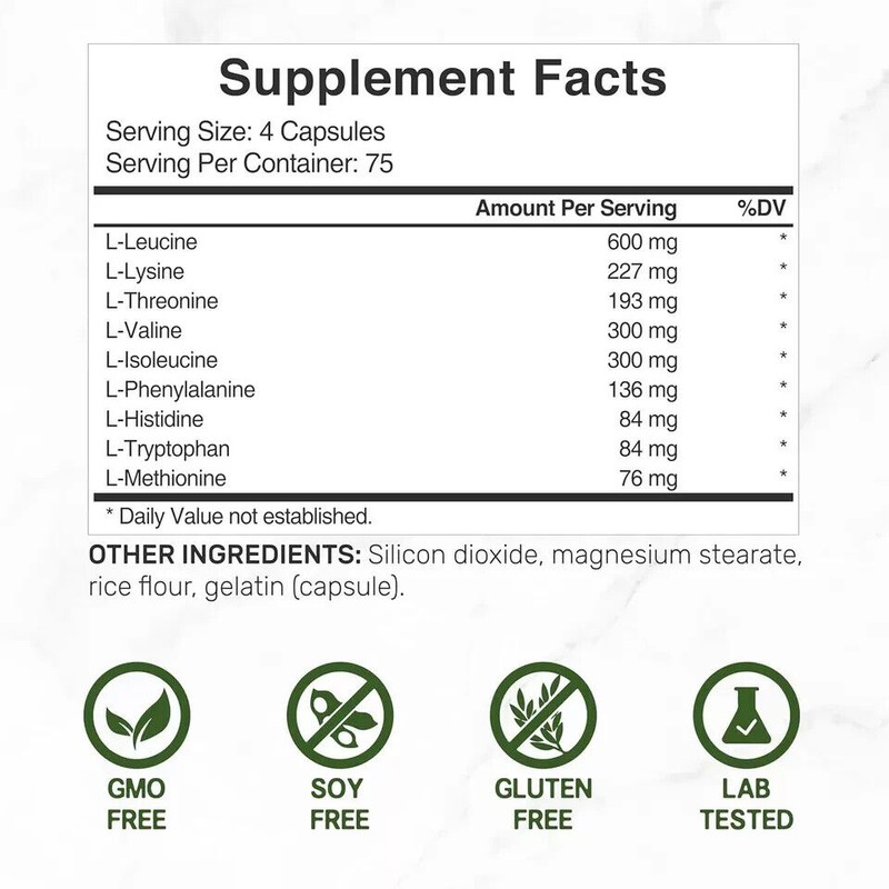Deal supplement Essential Amino Acids Supplement EAA - 2000mg All