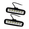 Lacyie LED Arbeitsscheinwerfer, 18W Offroad LED Scheinwerfer 12V-24V Zusatzscheinwerfer 6000K