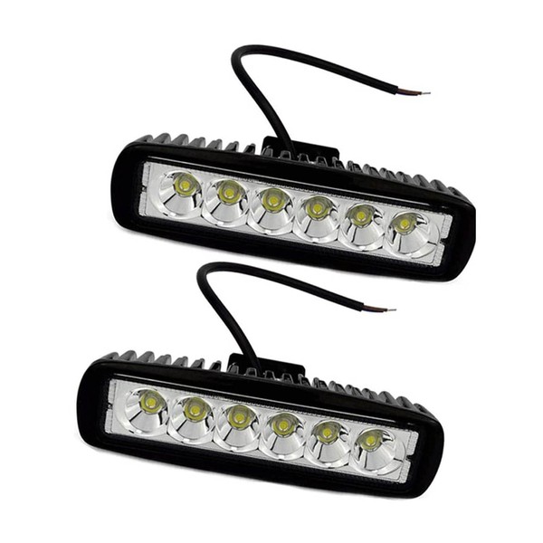 Lacyie LED Arbeitsscheinwerfer, 18W Offroad LED Scheinwerfer 12V-24V Zusatzscheinwerfer 6000K