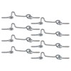 Jersvimc 1.5 Inch Silver Eye Latch Swivel Window Latch(8Pcs), Steel