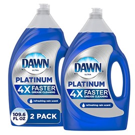 Dawn Platinum Dishwashing Liquid Dish Soap, Refreshing Rain Scent, 54.9 fl oz (Pack of 2)