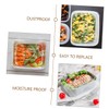KICHOUSE 4pcs Lunch Box Snack Box Covers Food Storage Bin