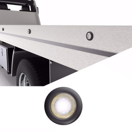 SpeedTech Lights 1 LED 3W Non Strobe Steady Burn Light for Police Cars, Construction Trucks, Service Vehicles, Plows, Emergency Vehicles. Surface Mount Grille Hazard Light - Clear