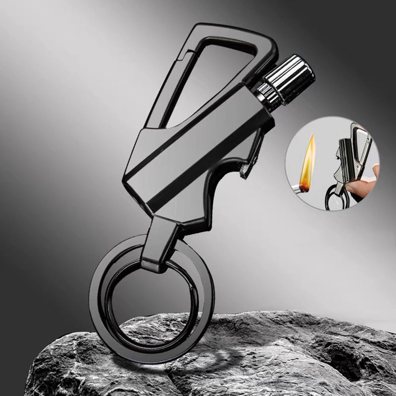 2 Pack Permanent Match Keychain Lighter, Metal Infinity Lighter, Forever