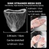 JGFJGF 304 Stainless Steel Rust-Resistant Kitchen Sink Strainer Triangular Drain