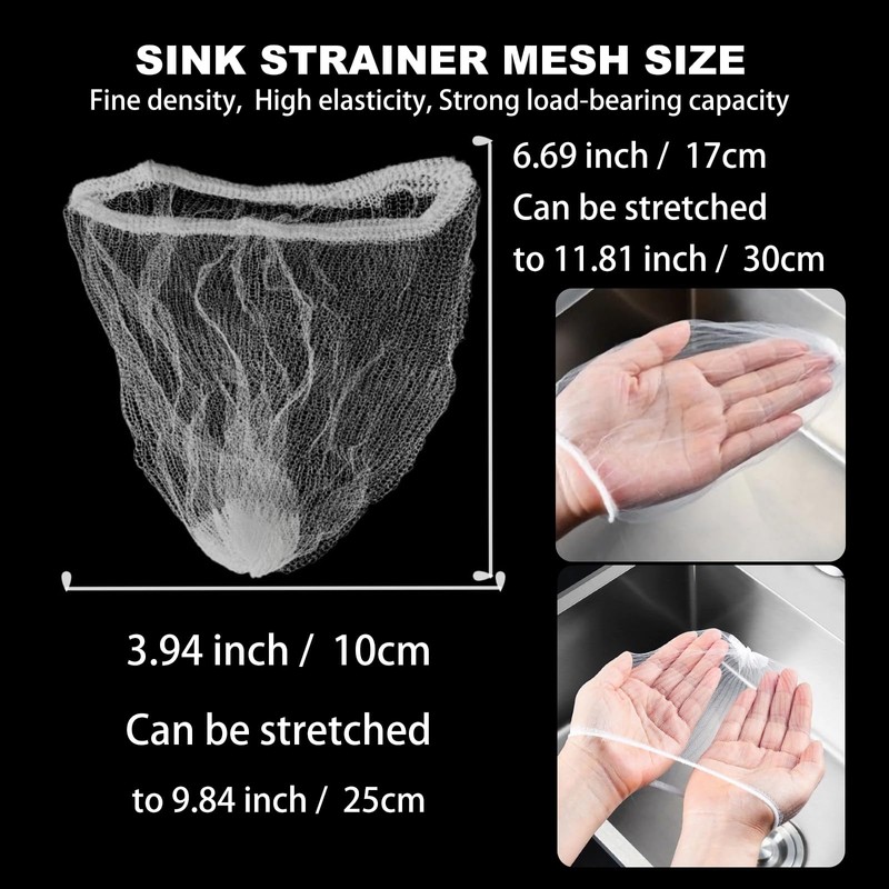 JGFJGF 304 Stainless Steel Rust-Resistant Kitchen Sink Strainer Triangular Drain