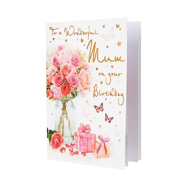 Regal Publishing Birthday Card Mum - 9 x 6 inches,Pink