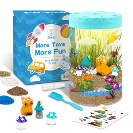 AluAbi Light Up Terrarium Kit for Kids,Redpanda Gardening Kit for Boys and Girls,Creative Educational Gardening Toy,Arts and Crafts Activity Kits,Birthday Gifts for Ages 4 5 6 7 8-12