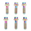 6PCS Bicycle Stem Bolt M5 X 16mm Titanium Alloy Waterproof