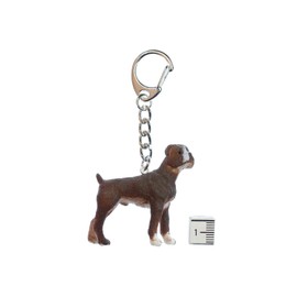 Miniblings Boxer Key Ring Chain Dog House Pet Dogs Animal