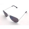 Goson American Flag Mirror Aviator Novelty Decorative Sunglasses (Silver)