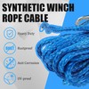 elfinrm 5/16 in x 50 FT Synthetic Winch Rope, 12000LBS