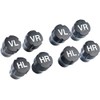 Lescars Radmerker Set valve caps - 2 x 4 Pack