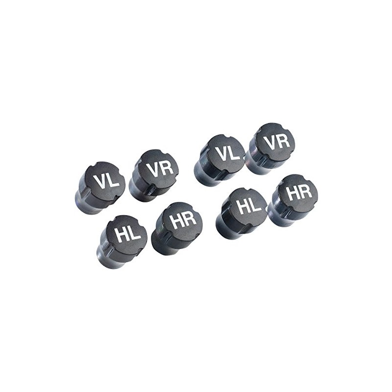 Lescars Radmerker Set valve caps - 2 x 4 Pack