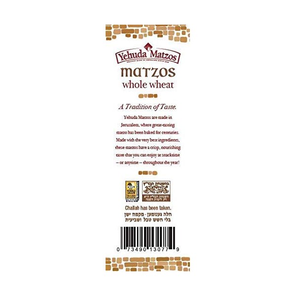 Yehuda Yehuda Whole Wheat 10.5 oz Matzo Thins (3 Pack)