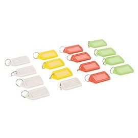 Silverline 334864 Coloured Large Key Tags 16pk