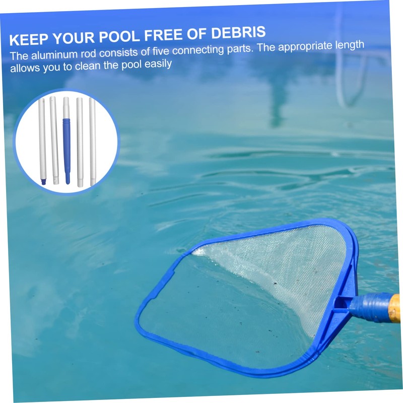 CAXUSD Swimming Pool Cleaning Tool Accessories Durable Pool Pole Sections