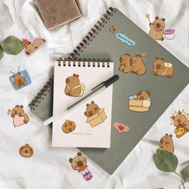 Make a Face Capybara Stickers for Kids, 24Sheet Cute Make Your Own Capybara Stickers, Vinyl Waterproof Sticker for Water Bottle Scrapbook Journal Luggage Kids Classroom Party Favors
