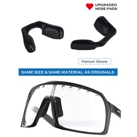 Replacement Nose Piece Nose Pads for Oakley Sutro OO9406 / Sutro S OO9462 / Sutro Lite OO9463 / Sutro Asian Fit OO9406A / Sutro Lite Asian Fit OO9463A / Sutro Vented Sunglass - Black