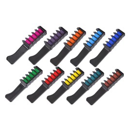 Healvian 10pcs Disposable Hair Dye Comb Temporary Coloring Comb for Boys and Girls Quick Drying Easy Clean Random Colors for Home Salon Use