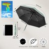 French Style Automatic, Compact Travel Folding Umbrella with 7 cm