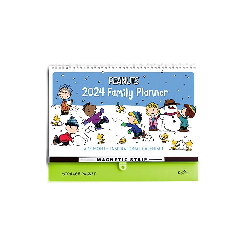 DaySpring - Peanuts 2024 Family Planner: A 12-Month Inspirational DaySpring